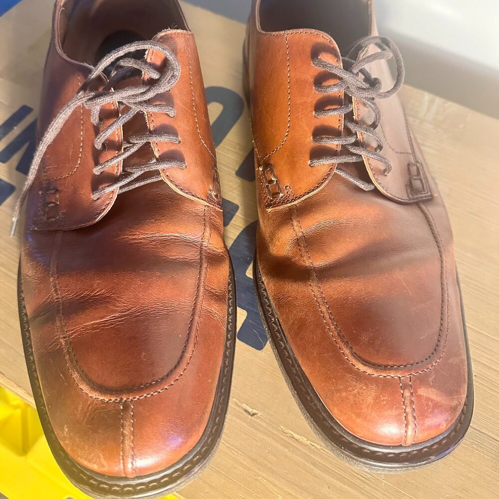 Florsheim Brown Leather Lace Up Oxford Dress Shoes 15173-221 Men's Size 13 M  ha